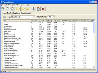 Recipe Catalog Screenshot